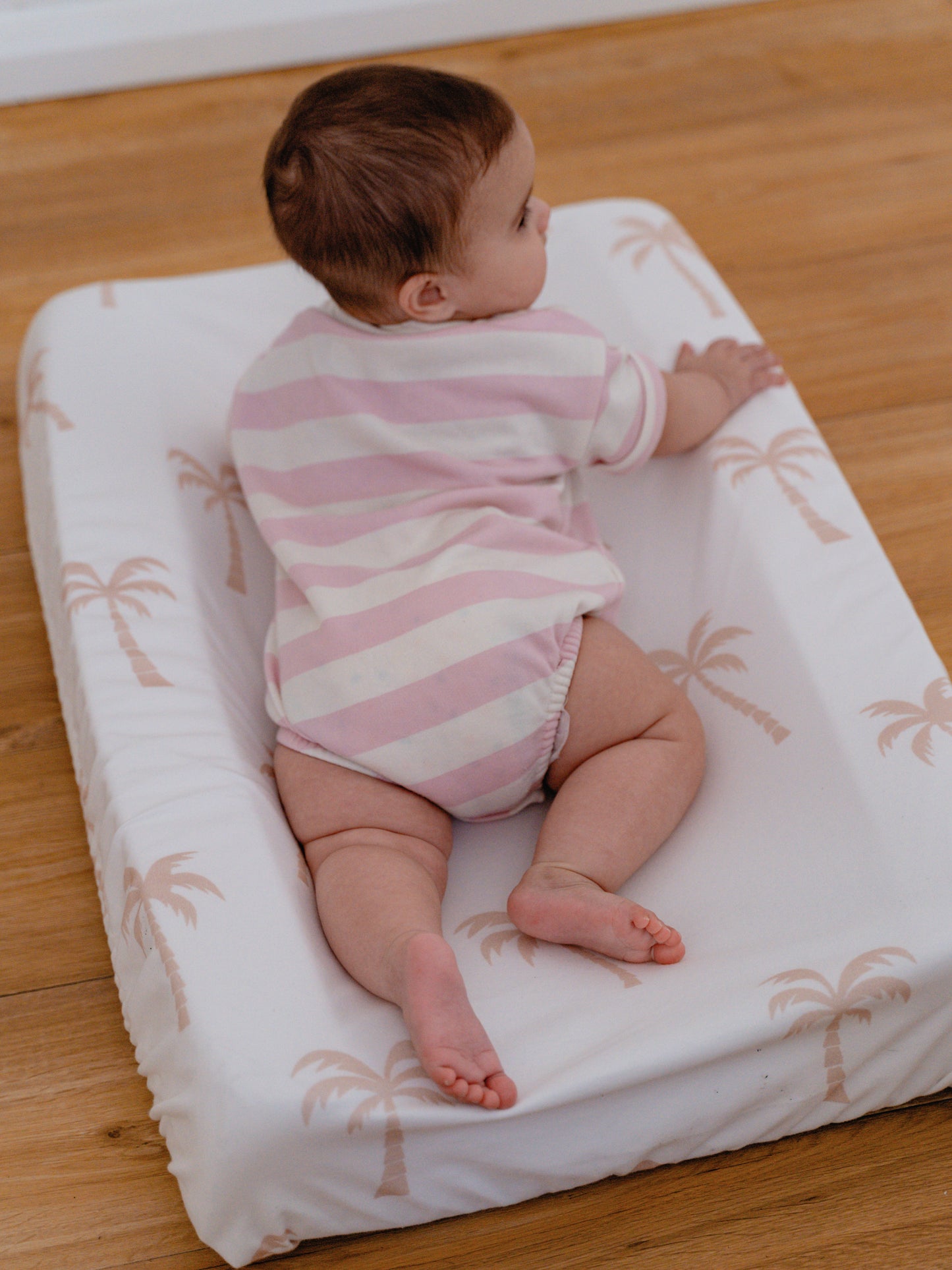 LITTLE PALM CHANGE TABLE COVER/BASSINET SHEET - WATERPROOF